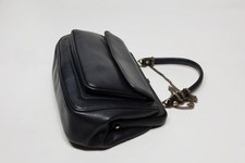 LEDER HANDTASCHE KETTE GOLD