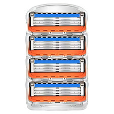 RASIERKLINGEN FÜR GILLETTE FUSION 5 PROGLIDE EDELSTAHL-KLINGEN ERSATZ RASIERER