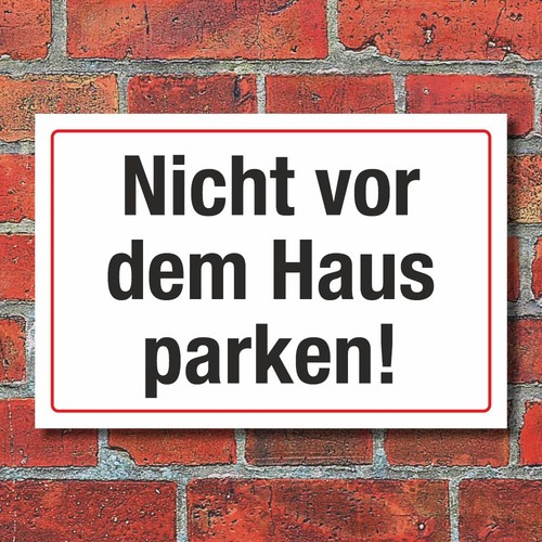 Schild nicht vor dem - schild,