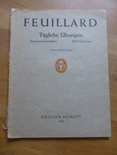 Noten Violoncello Louis R Feuillard Tägliche Übungen Schott 1117