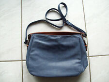 Damen Handtasche Blau / Cognac