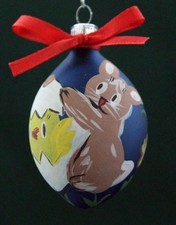 6 Stück Ostereier aus Glas