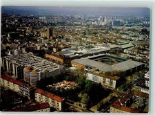 40160430 - Basel Fliegeraufnahme Im Vordergrund das MUBA-Gebaeude Basel Stadt