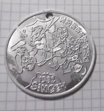 metall fasching anhänger orden plakette narren tag singen fastnacht  fasnet 1982