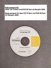OPEL Sprachen Language CD für CD 70 Navi & DVD 90 Navi OPEL ab Baujahr 2008