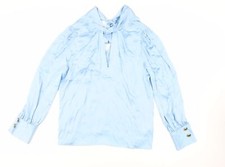 Zara Damen Bluse Blau