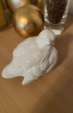 Porzellan Figur Vogel weiß 