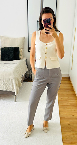Damen anzughose grau gr - c&a,