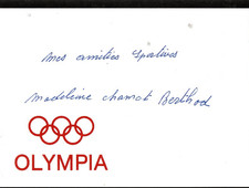 Olympia 1956 Gold * MADELAINE BERTHOD * Ski Alpin * Schweiz