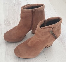 Braune Stiefeletten Gr.38 "OXMOX" Leder