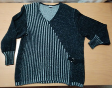 Pullover Schick Schwarz Grau Big Chic By Jagro 44 Lang/dreiviertelarm U6
