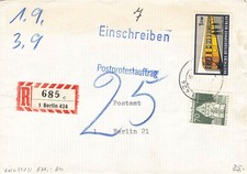 139968) Berlin Nr. 384 U-Bahn u.a. auf Postauftrag/Einschreiben, Götz 500,-