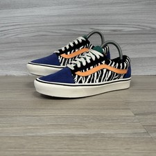 Vans Old Skool Comfycush Zebra Tidepool Sneaker Gr. 5 Schuhe Wildleder Turnschuhe