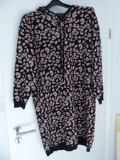 Hoodie lang, Strickkleid, Leo, Gr.M, Strick, Kapuze, neuwertig