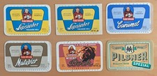 Bieretiketten - DDR - Leipzig - Brauerei Ulrich - 6 verschiedene