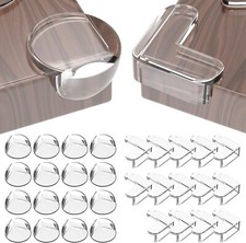 Kantenschutz Tisch Set 30 Stück Rund Eckig für Baby Kind Möbel Transparent B496