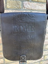 Bull & Hunt Handtaschen Umhängetasche Damen echtes Leder braun Rom Paris London