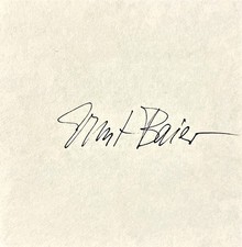 Autogramm Ernst BAIER (2001