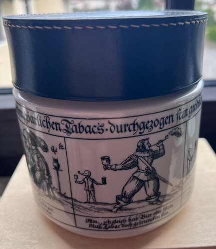 Vintage tabaktopf porzellan - vintage,