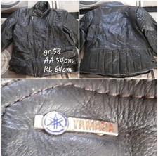 Motorrad-Lederjacke Gr.58 von Yamaha Schwarz