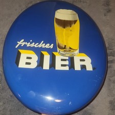 Altes Blechschild FRISCHES BIER 50er Jahre