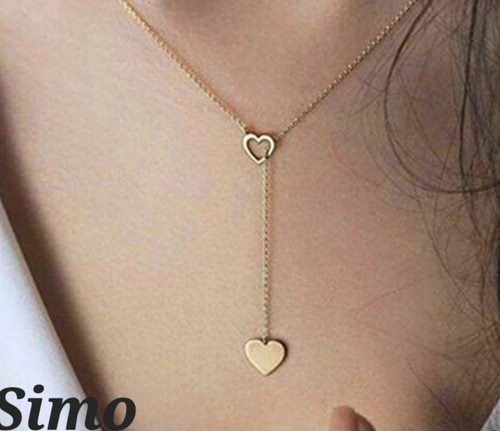 Damen halskette lang gold - halskette,