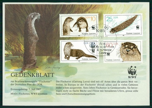 Ddr gedenkblatt 1987 wwf - ddr,