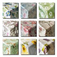 Wachstuch Tischdecke - Eckig - BLUMEN BLÜTEN - Wachstischdecke Wachstuchdecke