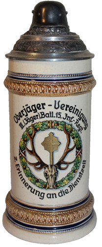 Militaria bierkrug oberjäger - militaria,