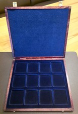 Europa Münzkassette aus Holz