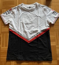 Porsche T Shirt,weiß,schwarz,grau +rot,mit Aufdruck,Original,Gr.L Neuwertig ?