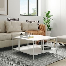 Couchtisch Kumlinge 40x80x80 cm Weiß [en.casa]