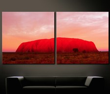 BIG RED ROCK Abstrakt Leinwand