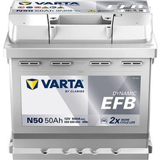 VARTA Dynamic EFB N50 Starterbatterie 12V 50Ah 550A/EN B13 Batterie