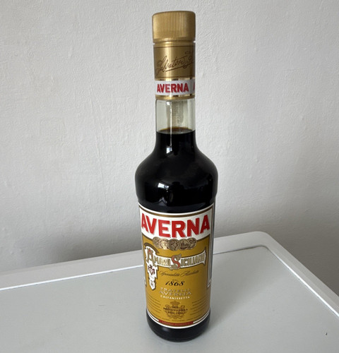 Vintage averna amaro - averna, siciliano