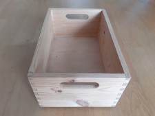 Holzkiste, Holzbox, für z.B. Karteikarten / Postkarten / Fotos