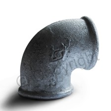 FREIHAUS 2 Stück Temperguss verzinkt DVGW Winkel 2 Zoll Nr. 90