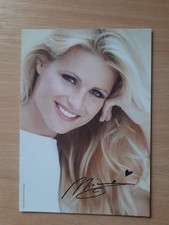 Michelle Hunziker Model, Moderatorin unterschriebene Autogrammkarte
