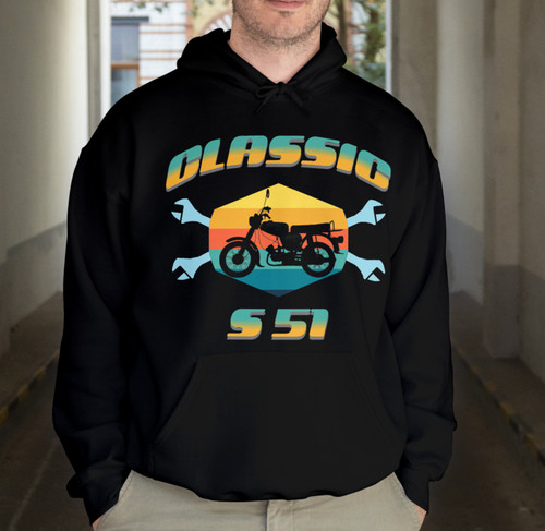 Simson s51 hoodie ddr - simson,