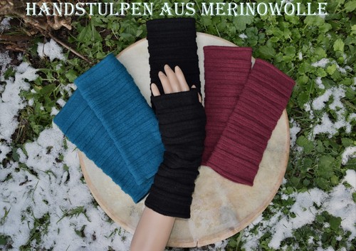 Handstulpen merino wolle - merino,