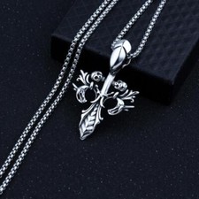 Halskette Lilie Metall