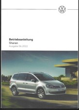 VW SHARAN 2 Betriebsanleitung 2022 Bedienungsanleitung Handbuch Bordbuch BA