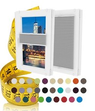 Fensterjalousie nach maß Plissee Faltrollo (Bohren im Rahmen) Glasleiste Montage