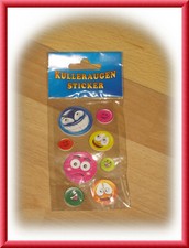 Kulleraugen Augen Aufkleber 1 Stück Sticker unbenutzt
