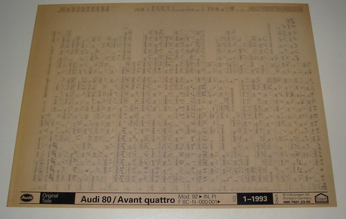 Ersatzteilkatalog auf