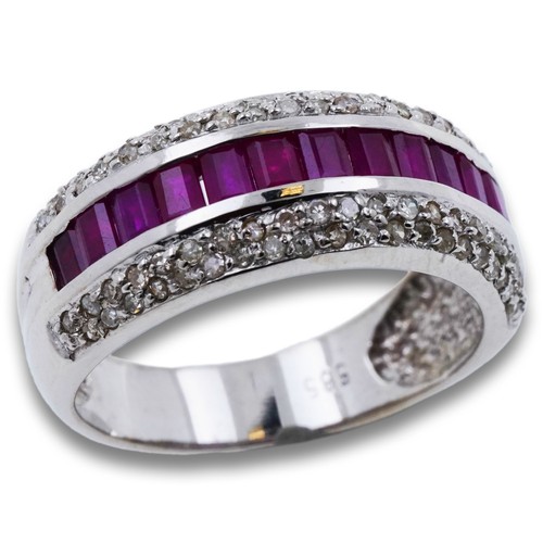 Ring diamant rubin invisible - diamant,
