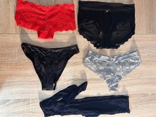 5-Teiliges Satin und Spitze Damenslip Unterhose Paket Gr. S 36