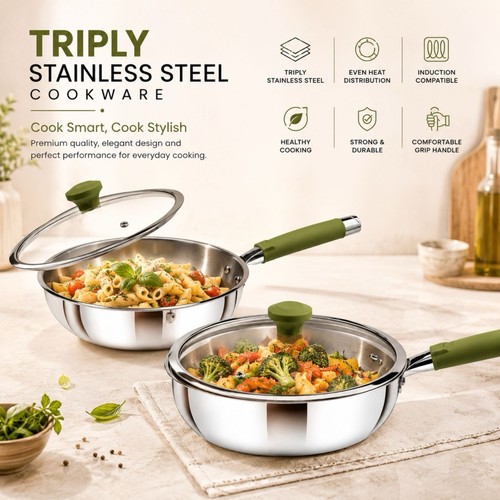 Triply edelstahl bratpfanne - triply,