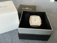 ??Rarität schwerer massiver XXL Dugena Chrome Chronograph Uhr Box Set hoher NP