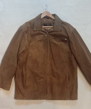 Herren Lederjacke/ Wildleder von " Heine" italienisches Design,Gr.54, Braun.